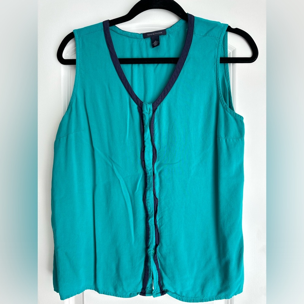 Teal Tommy Hilfiger tank top